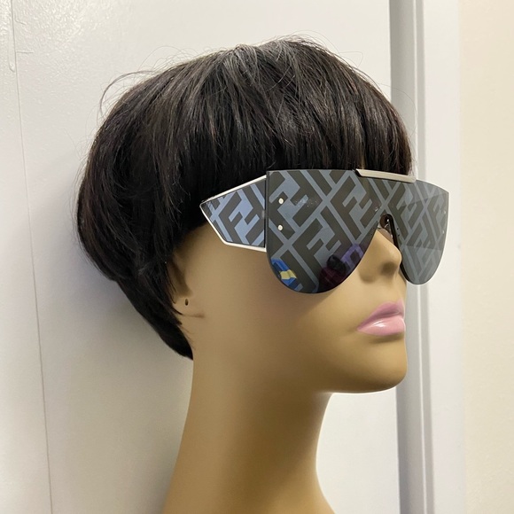 FENDI 145mm Logo Shield Sunglasses - Picture 6 of 15